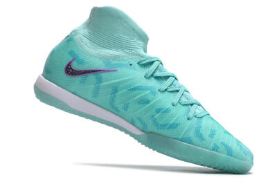 Nike Phantom Luna Elite NU IC High-Tops Football Shoes - Jade/Purple/Black