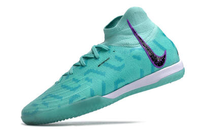 Nike Phantom Luna Elite NU IC High-Tops Football Shoes - Jade/Purple/Black