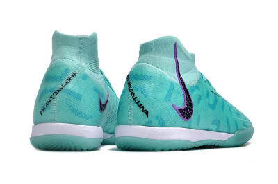 Nike Phantom Luna Elite NU IC High-Tops Football Shoes - Jade/Purple/Black
