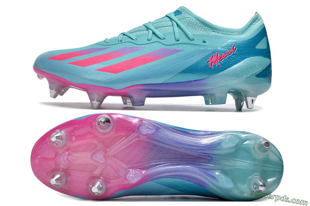 Adidas X Crazyfast.1 SG Low-Tops Football Boots - Jade/Pink/Purple 0