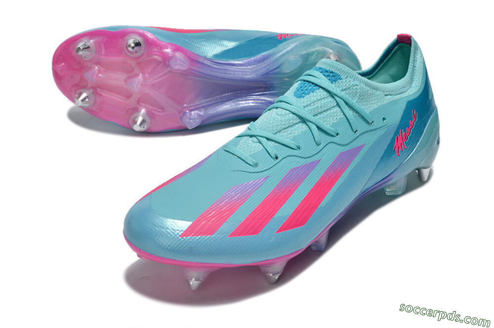Adidas X Crazyfast.1 SG Low-Tops Football Boots - Jade/Pink/Purple 3