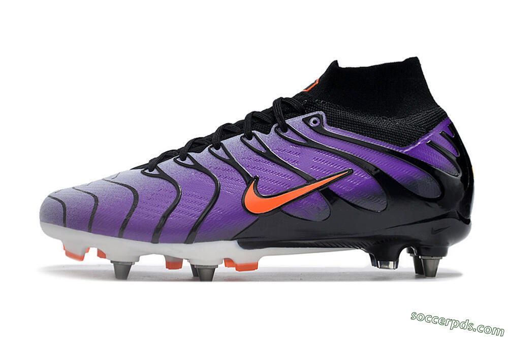 Nike Air Zoom Mercurial Superfly 9 Elite SG High-Tops Football Boots - Purple/Black/Orange 2