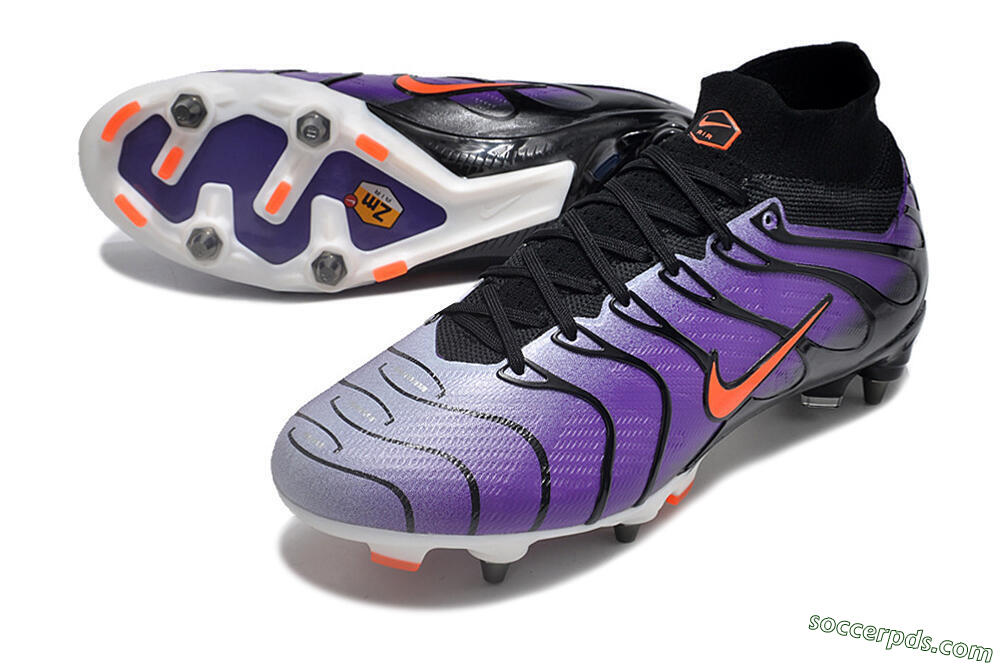 Nike Air Zoom Mercurial Superfly 9 Elite SG High-Tops Football Boots - Purple/Black/Orange 3