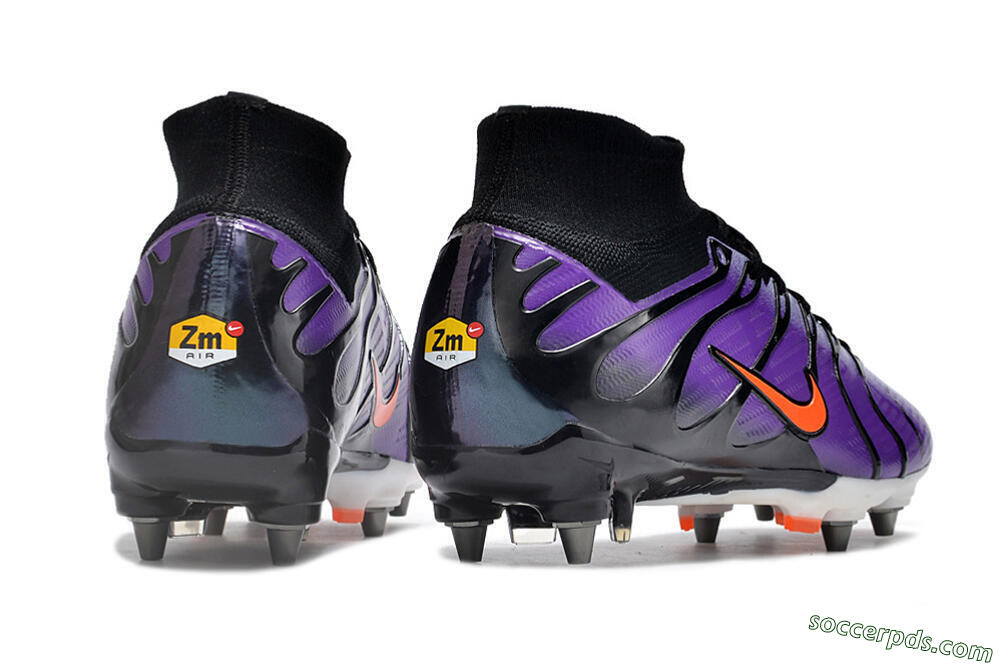 Nike Air Zoom Mercurial Superfly 9 Elite SG High-Tops Football Boots - Purple/Black/Orange 6