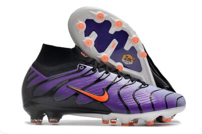 Nike Air Zoom Mercurial Superfly 9 Elite AG High-Tops Football Boots - Purple/Black/Orange