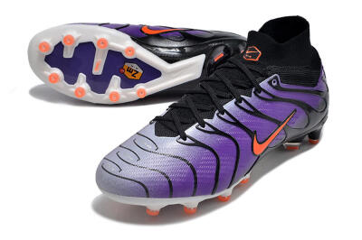 Nike Air Zoom Mercurial Superfly 9 Elite AG High-Tops Football Boots - Purple/Black/Orange