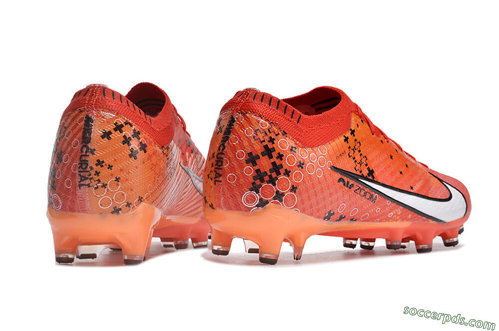 Nike Air Zoom Mercurial Vapor 15 Elite AG Low-Tops Football Boots - Red/White/Black 6