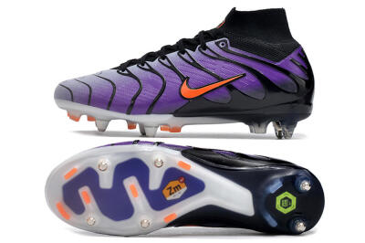 Nike Air Zoom Mercurial Superfly 9 Elite SG High-Tops Football Boots - Purple/Black/Orange