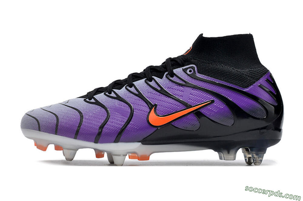 Nike Air Zoom Mercurial Superfly 9 Elite SG High-Tops Football Boots - Purple/Black/Orange 2