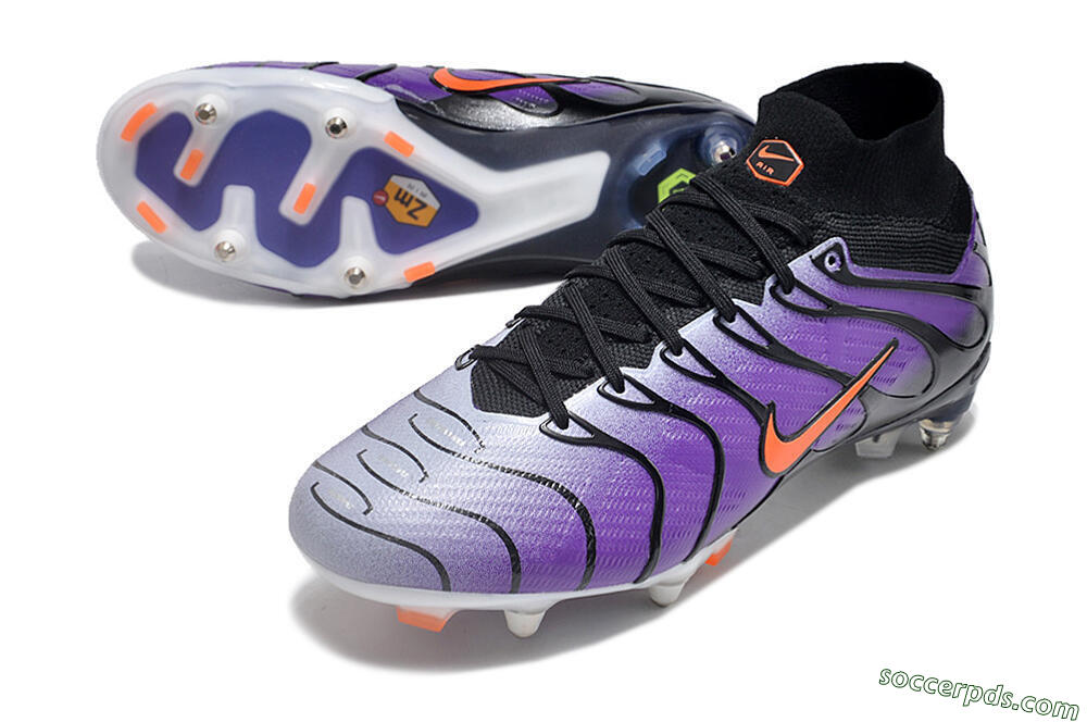 Nike Air Zoom Mercurial Superfly 9 Elite SG High-Tops Football Boots - Purple/Black/Orange 3