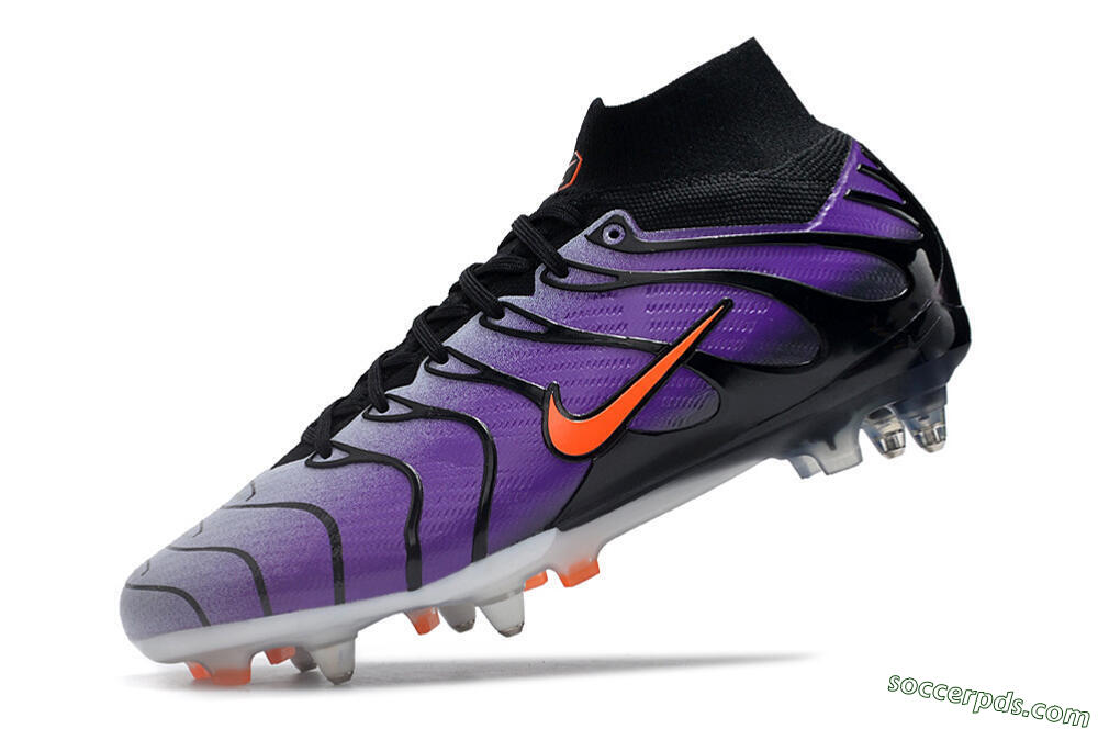 Nike Air Zoom Mercurial Superfly 9 Elite SG High-Tops Football Boots - Purple/Black/Orange 5