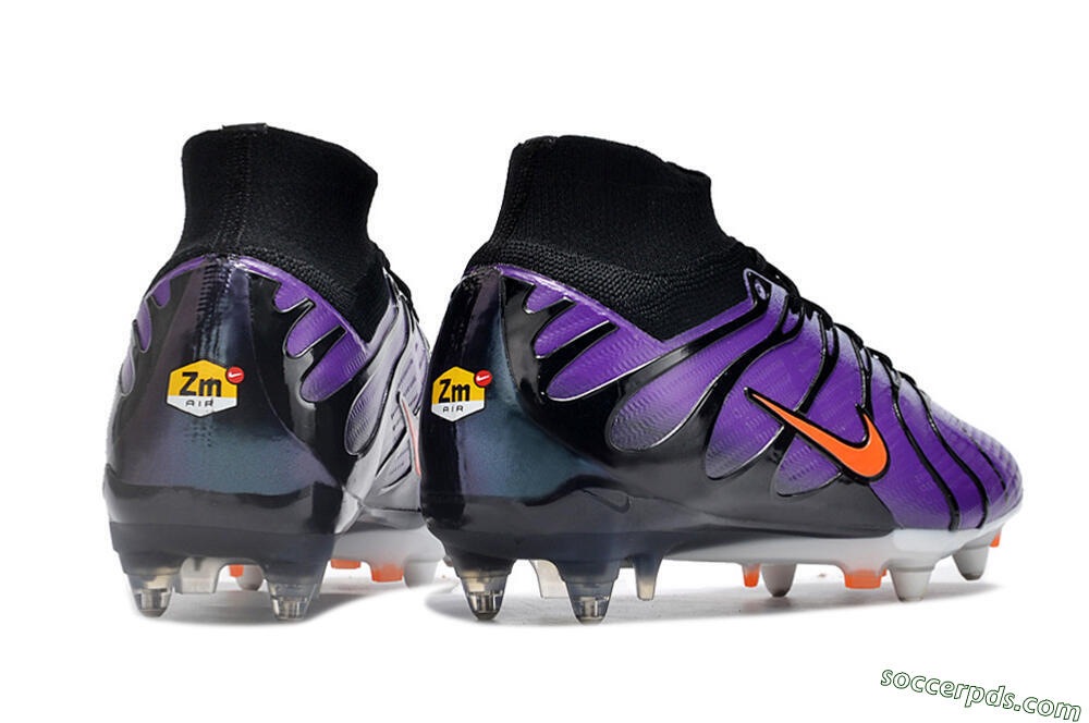 Nike Air Zoom Mercurial Superfly 9 Elite SG High-Tops Football Boots - Purple/Black/Orange 6