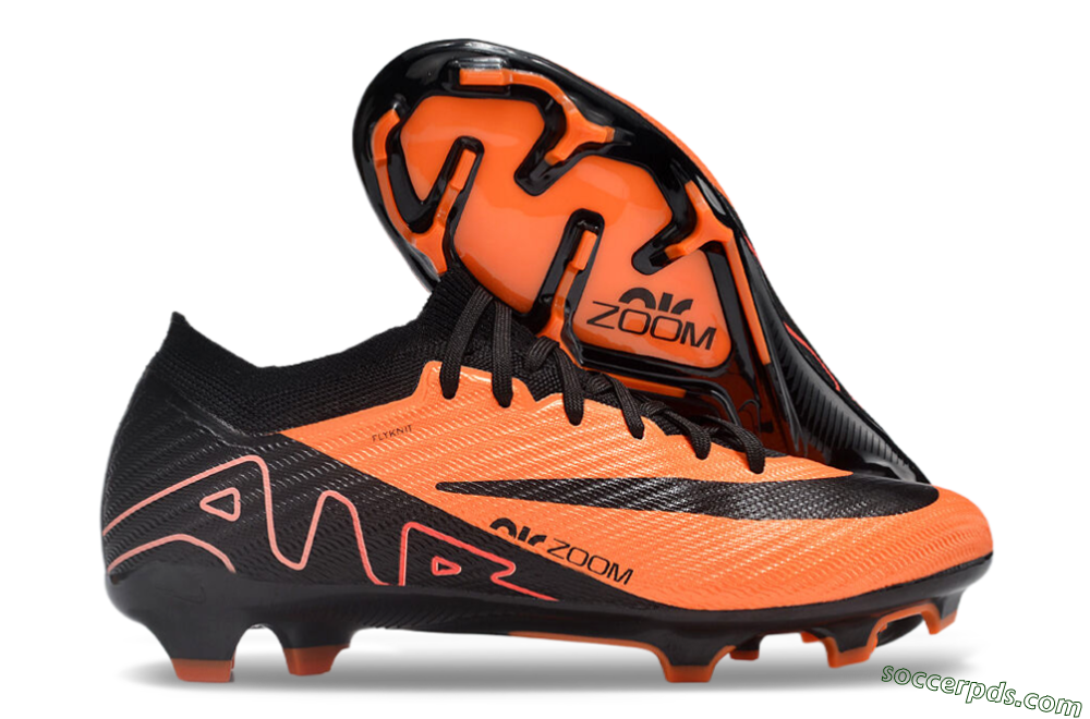 Nike Air Zoom Mercurial Vapor 15 Elite FG Low-Tops Football Boots - Orange/Black 1