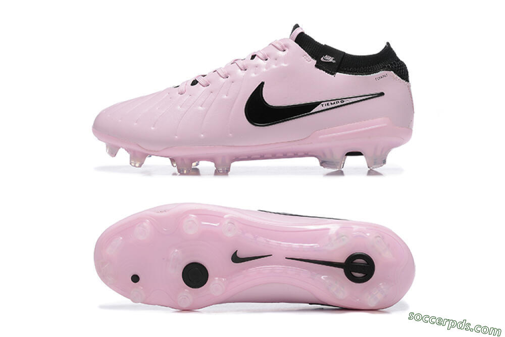 Nike Tiempo Legend 10 Elite FG Low-Tops Football Boots - Pink/Black 0