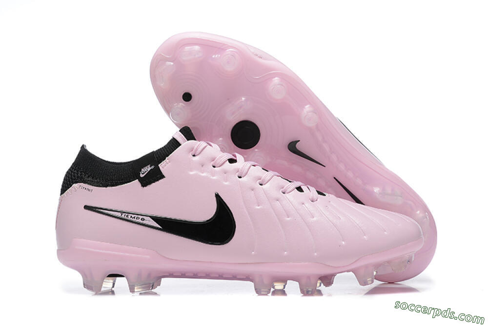 Nike Tiempo Legend 10 Elite FG Low-Tops Football Boots - Pink/Black 1