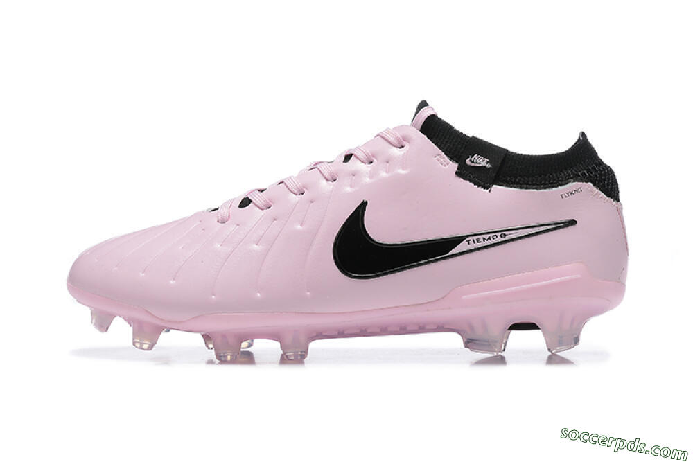 Nike Tiempo Legend 10 Elite FG Low-Tops Football Boots - Pink/Black 2