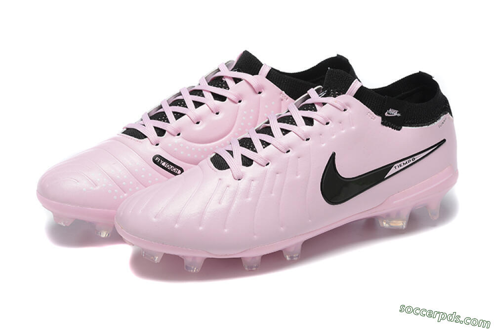 Nike Tiempo Legend 10 Elite FG Low-Tops Football Boots - Pink/Black 5