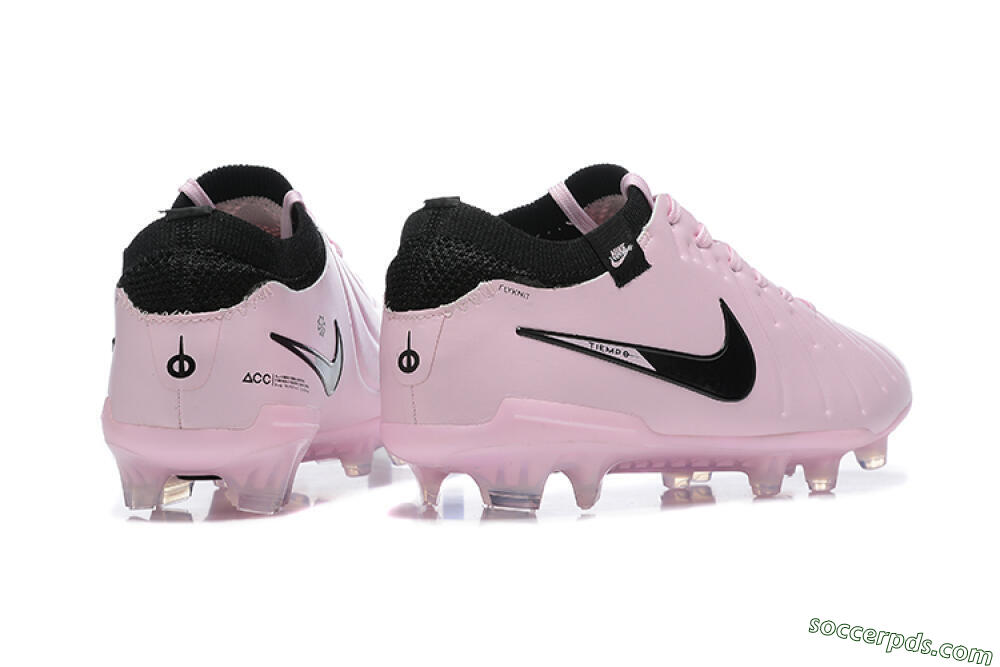 Nike Tiempo Legend 10 Elite FG Low-Tops Football Boots - Pink/Black 9