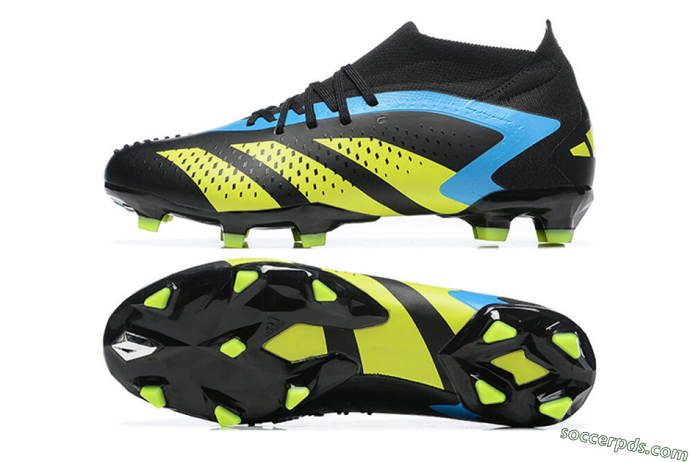 Adidas Predator Accuracy.1 FG High-Tops Football Boots - Black/Blue/Yellow 0