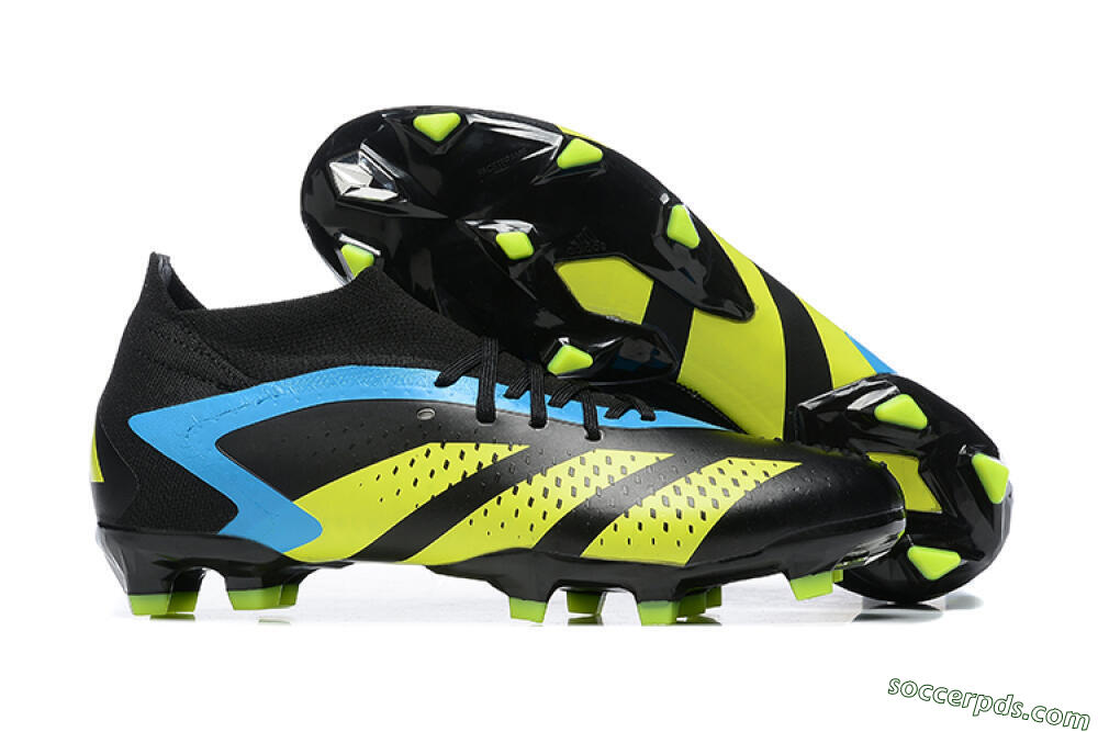 Adidas Predator Accuracy.1 FG High-Tops Football Boots - Black/Blue/Yellow 1