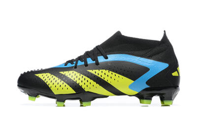 Adidas Predator Accuracy.1 FG High-Tops Football Boots - Black/Blue/Yellow