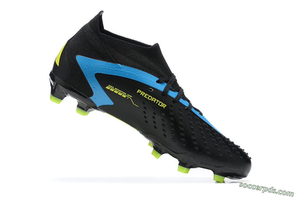 Adidas Predator Accuracy.1 FG High-Tops Football Boots - Black/Blue/Yellow 7