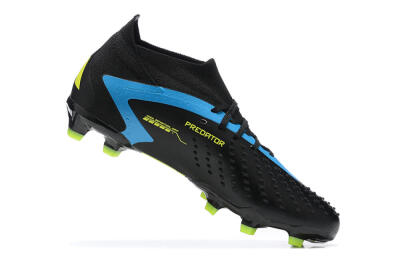 Adidas Predator Accuracy.1 FG High-Tops Football Boots - Black/Blue/Yellow