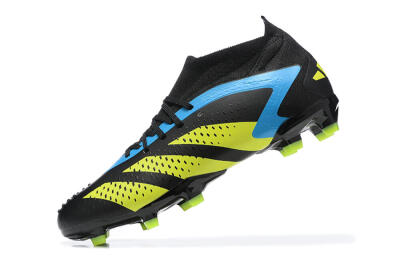Adidas Predator Accuracy.1 FG High-Tops Football Boots - Black/Blue/Yellow
