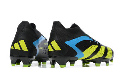 Adidas Predator Accuracy.1 FG High-Tops Football Boots - Black/Blue/Yellow