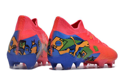 Puma Future Ultimate FG Low-Tops Football Boots - Pink/Yellow/Green/Blue