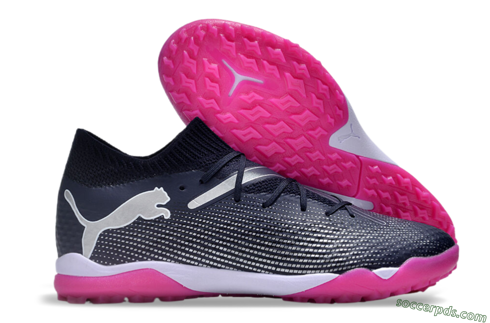 Puma Future Ultimate TF Low-Tops Football Shoes - Blue/Silver/White/Pink 1