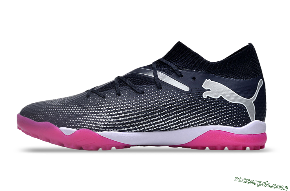 Puma Future Ultimate TF Low-Tops Football Shoes - Blue/Silver/White/Pink 2