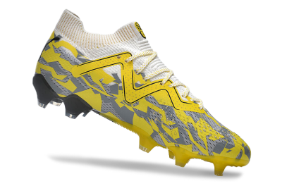 Puma Future Ultimate FG Low-Tops Football Boots - Yellow/White/Grey