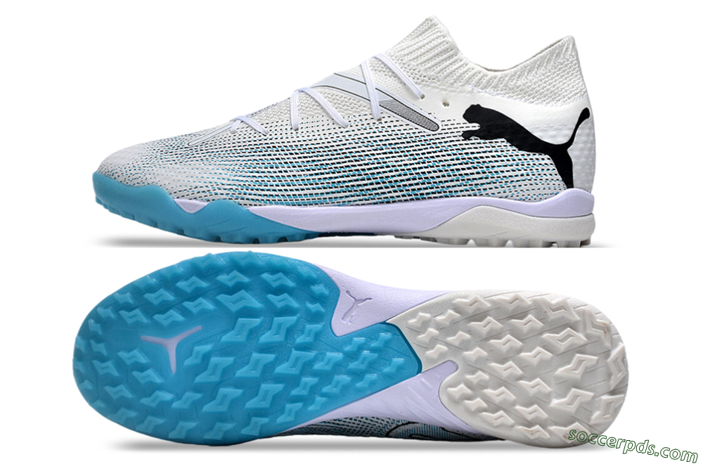 Puma Future Ultimate TF Low-Tops Football Shoes - White/Jade/Black 0