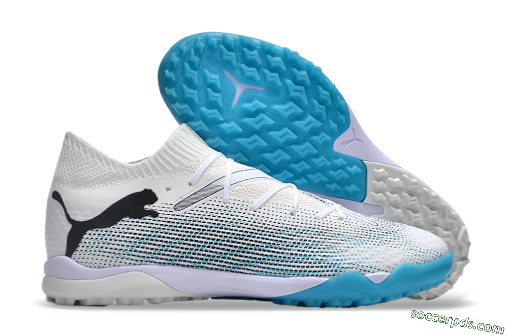 Puma Future Ultimate TF Low-Tops Football Shoes - White/Jade/Black 1