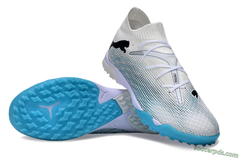 Puma Future Ultimate TF Low-Tops Football Shoes - White/Jade/Black 3