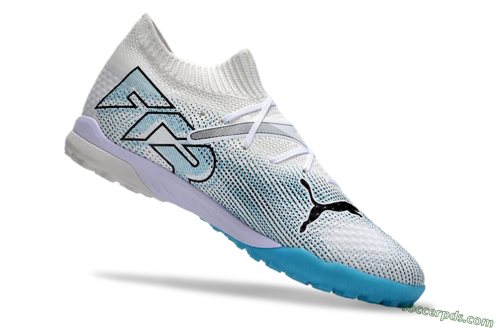 Puma Future Ultimate TF Low-Tops Football Shoes - White/Jade/Black 4