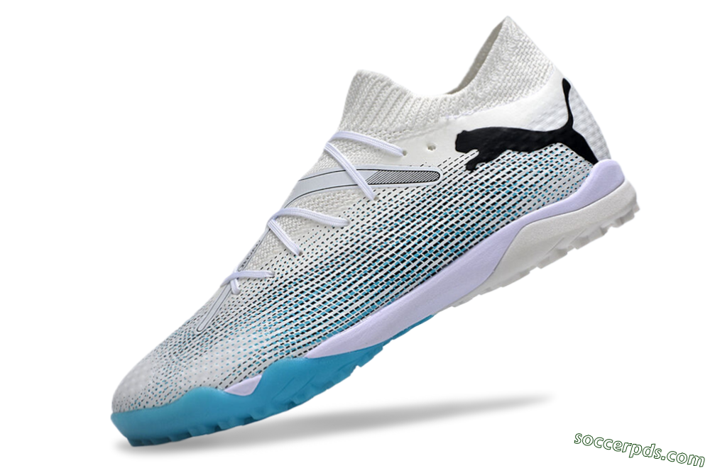 Puma Future Ultimate TF Low-Tops Football Shoes - White/Jade/Black 5