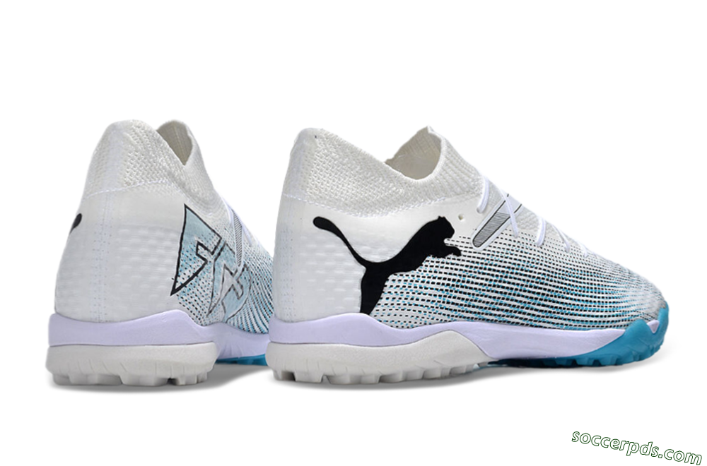 Puma Future Ultimate TF Low-Tops Football Shoes - White/Jade/Black 6