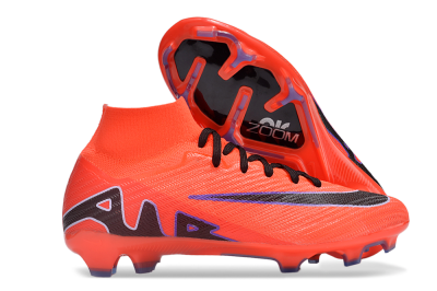 Nike Air Zoom Mercurial Superfly 9 Elite FG High-Tops Football Boots - Red/Black/Purple