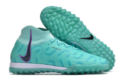 Nike Phantom Luna Elite NU TF High-Tops Football Shoes - Green/Yellow/Purple/Black