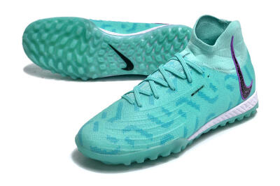 Nike Phantom Luna Elite NU TF High-Tops Football Shoes - Green/Yellow/Purple/Black
