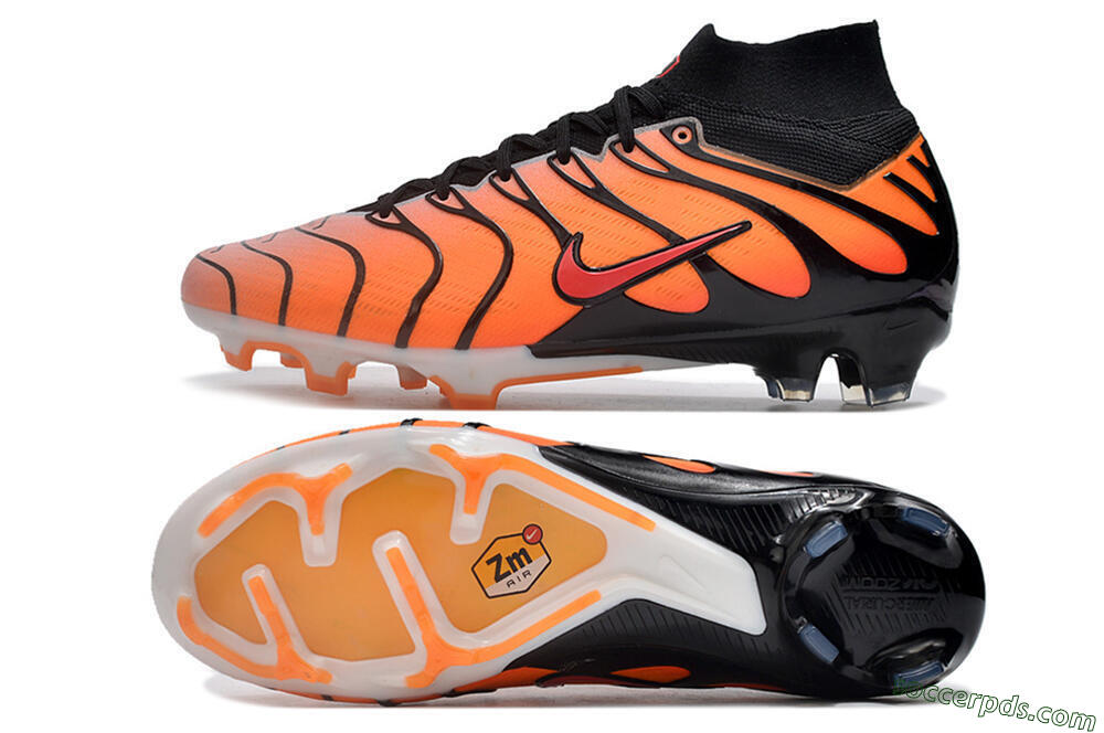 Nike Air Zoom Mercurial Superfly 9 Elite FG High-Tops Football Boots - Orange/Black/Red 0