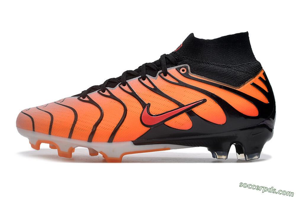Nike Air Zoom Mercurial Superfly 9 Elite FG High-Tops Football Boots - Orange/Black/Red 2