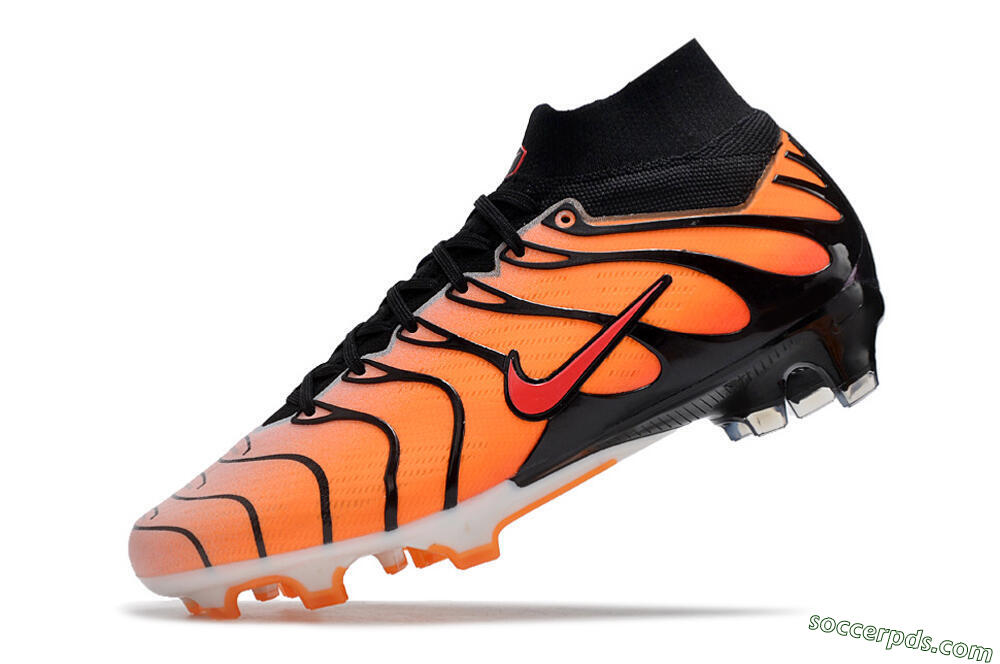Nike Air Zoom Mercurial Superfly 9 Elite FG High-Tops Football Boots - Orange/Black/Red 5