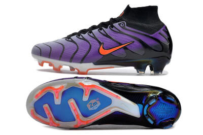 Nike Air Zoom Mercurial Superfly 9 Elite FG High-Tops Football Boots - Purple/Black/Orange/Gold