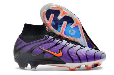 Nike Air Zoom Mercurial Superfly 9 Elite FG High-Tops Football Boots - Purple/Black/Orange/Gold