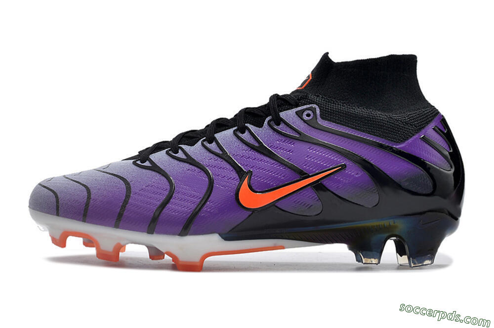 Nike Air Zoom Mercurial Superfly 9 Elite FG High-Tops Football Boots - Purple/Black/Orange/Gold 2