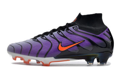 Nike Air Zoom Mercurial Superfly 9 Elite FG High-Tops Football Boots - Purple/Black/Orange/Gold