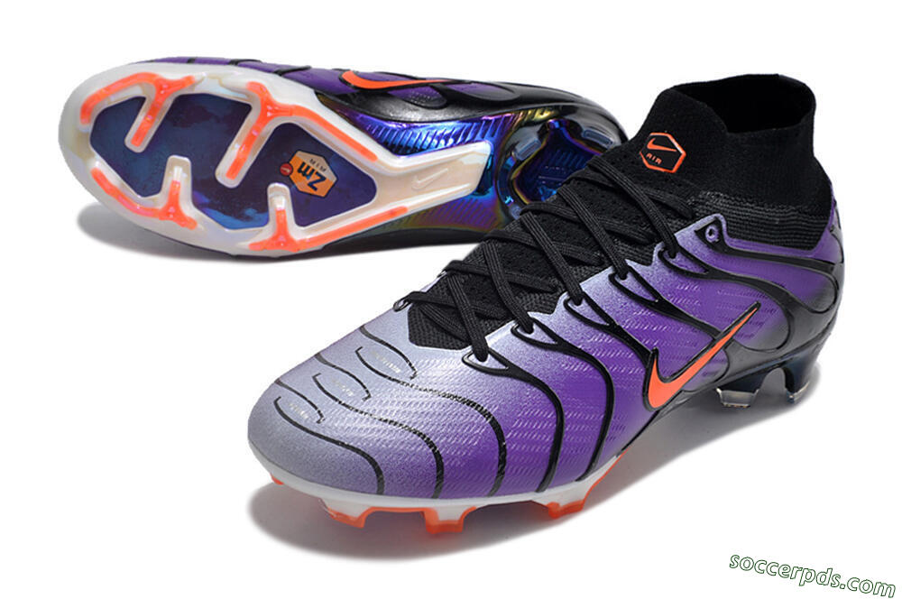 Nike Air Zoom Mercurial Superfly 9 Elite FG High-Tops Football Boots - Purple/Black/Orange/Gold 3